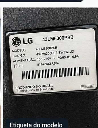 TV LG 43LM6300PSB 43" ? COM DEFEITO