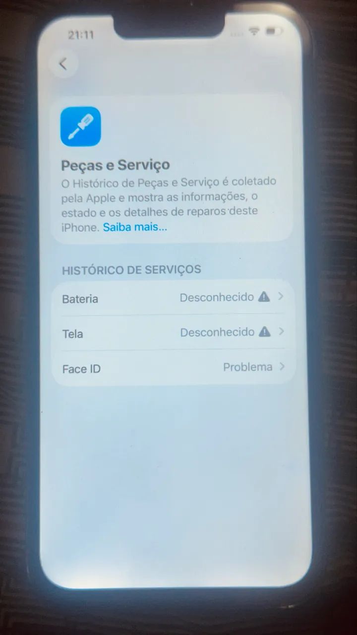 iPhone 13 Pro sem Face ID 128 gb