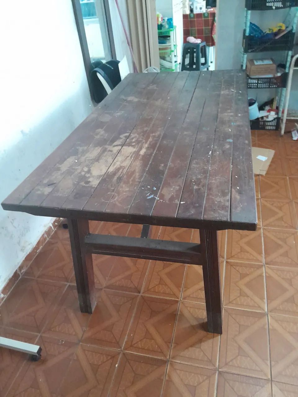 Mesa colonial madeira maciça  - Foto 3