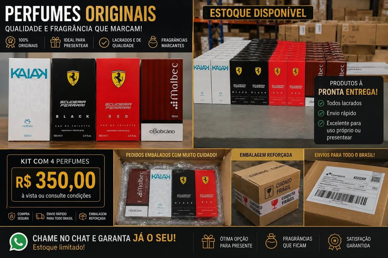 PERFUMES ORIGINAIS 100 ML  - Foto 3
