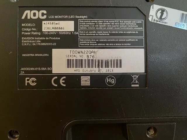 Monitor AOC E2450SWD 23,6? Full HD - Foto 3
