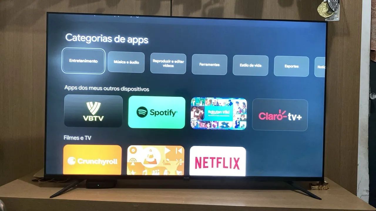 Televisão 58 polegadas Philips mais ps4