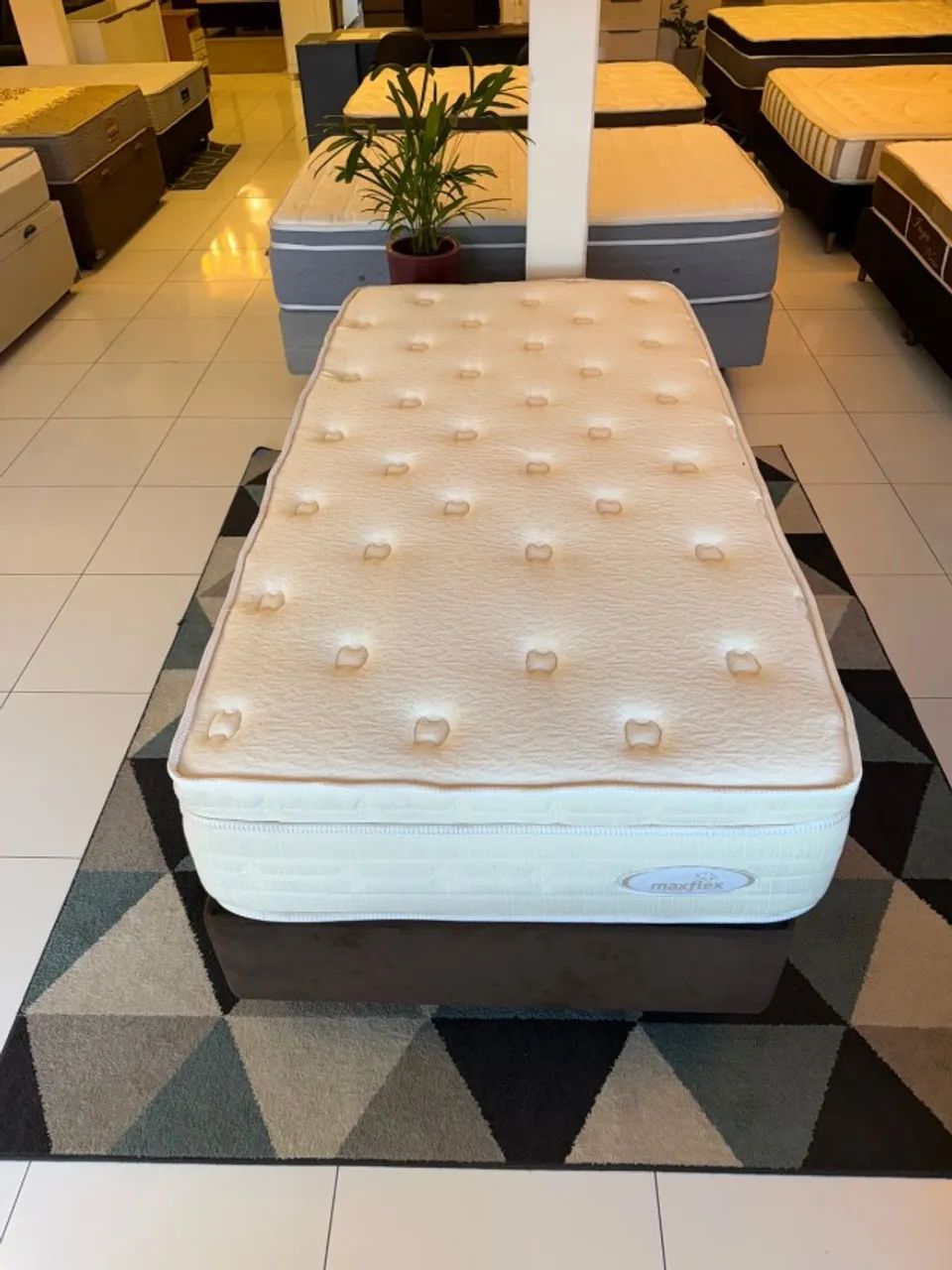 Cama box Solteiro MAXFLEX COM COLCHÃO - Entrego!  - Foto 5