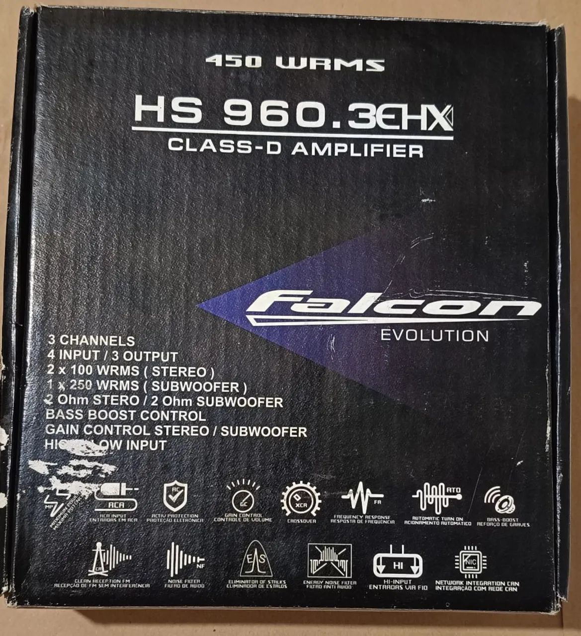 Módulo Falcon Evolution HS 960. 3EHX 450WRMS - Ótimo estado pouco usado.