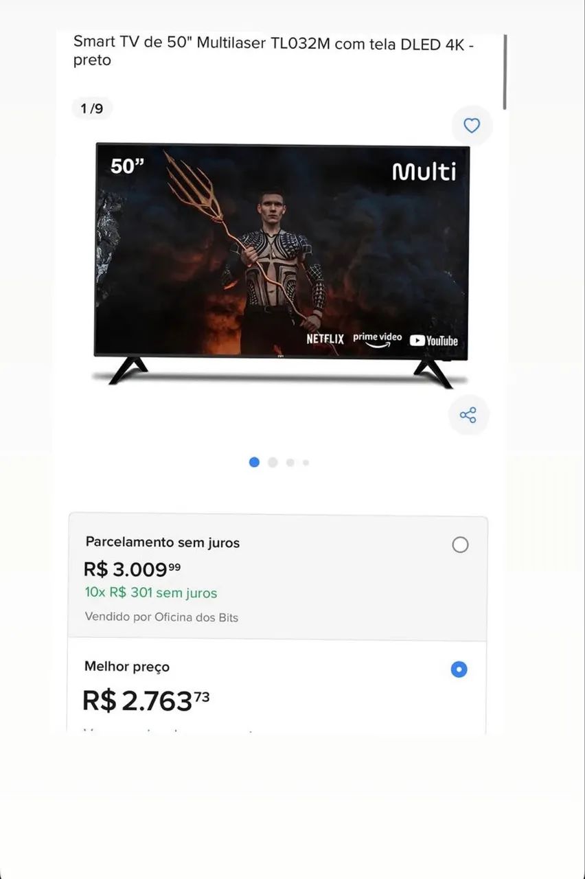 Tv smart nova só não tenho a caixa - Foto 4