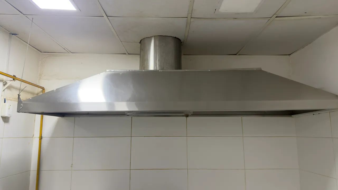 Coifa inox com exaustor