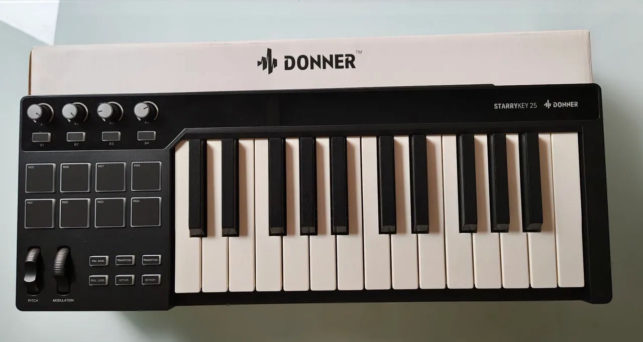 Controlador Midi Donner Starrykey D-25