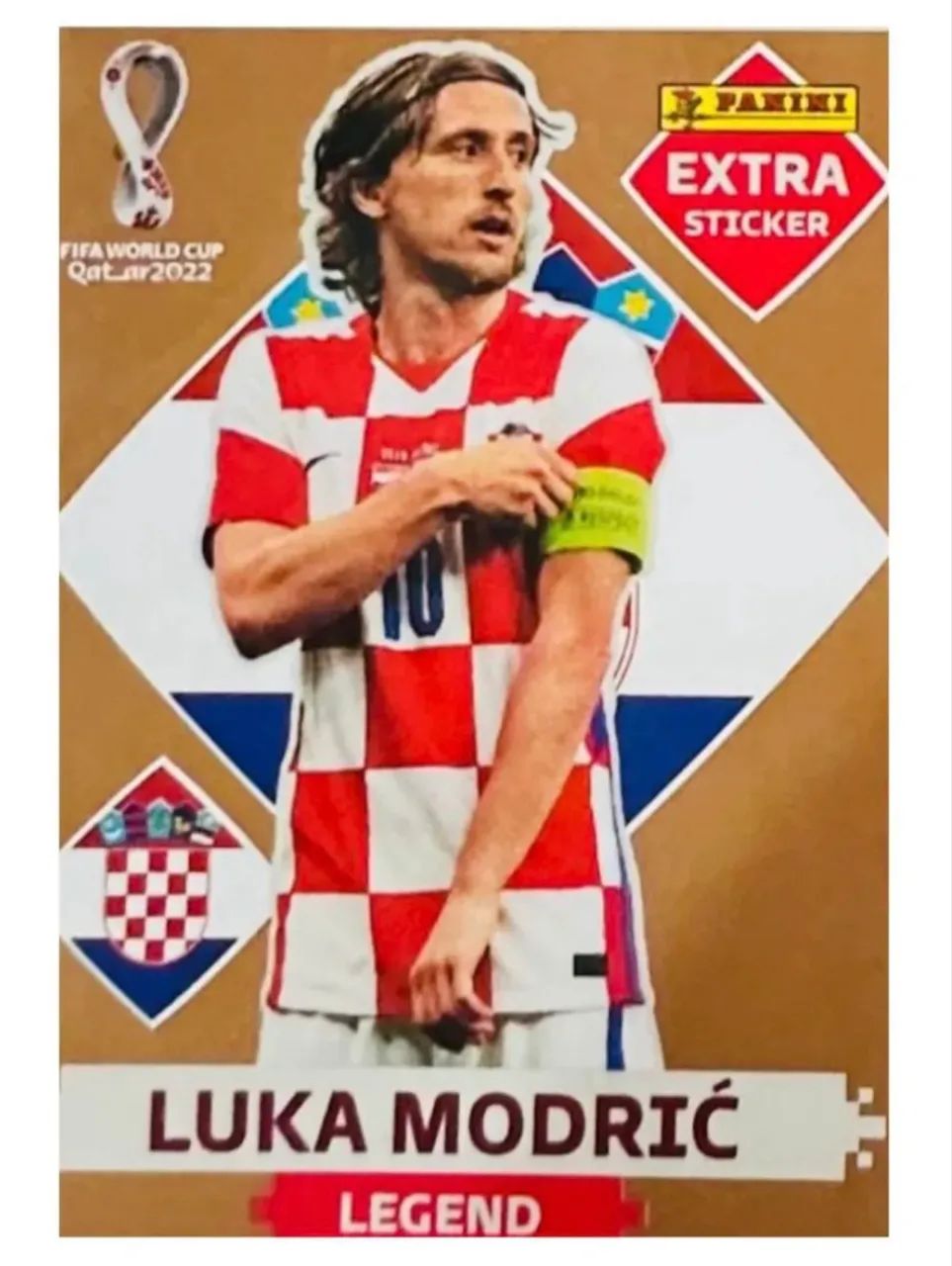 FIGURINHA EXTRA LUKA MODRIC BRONZE COPA 2022 - Hobbies e coleções