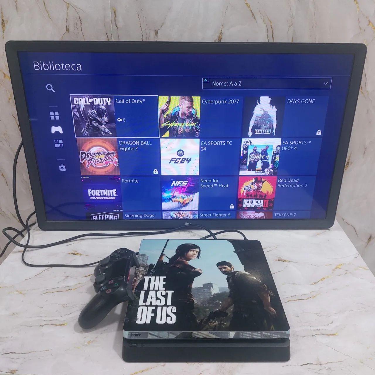 PS4 SLIM 1TB COM JOGOS E PERSONALIZADO - Foto 3