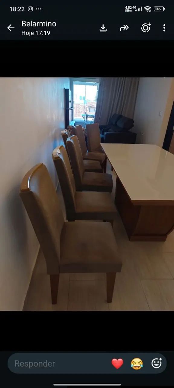 Mesa jantar com 6 cadeiras  - Foto 5