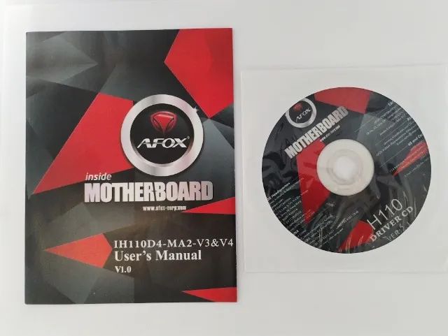 Manual E Cd De Placa Mãe: Afox h110 - Foto 2