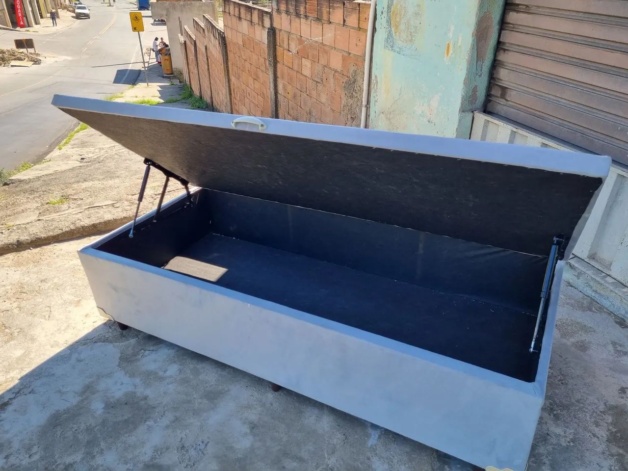 Cama Box baú solteiro 