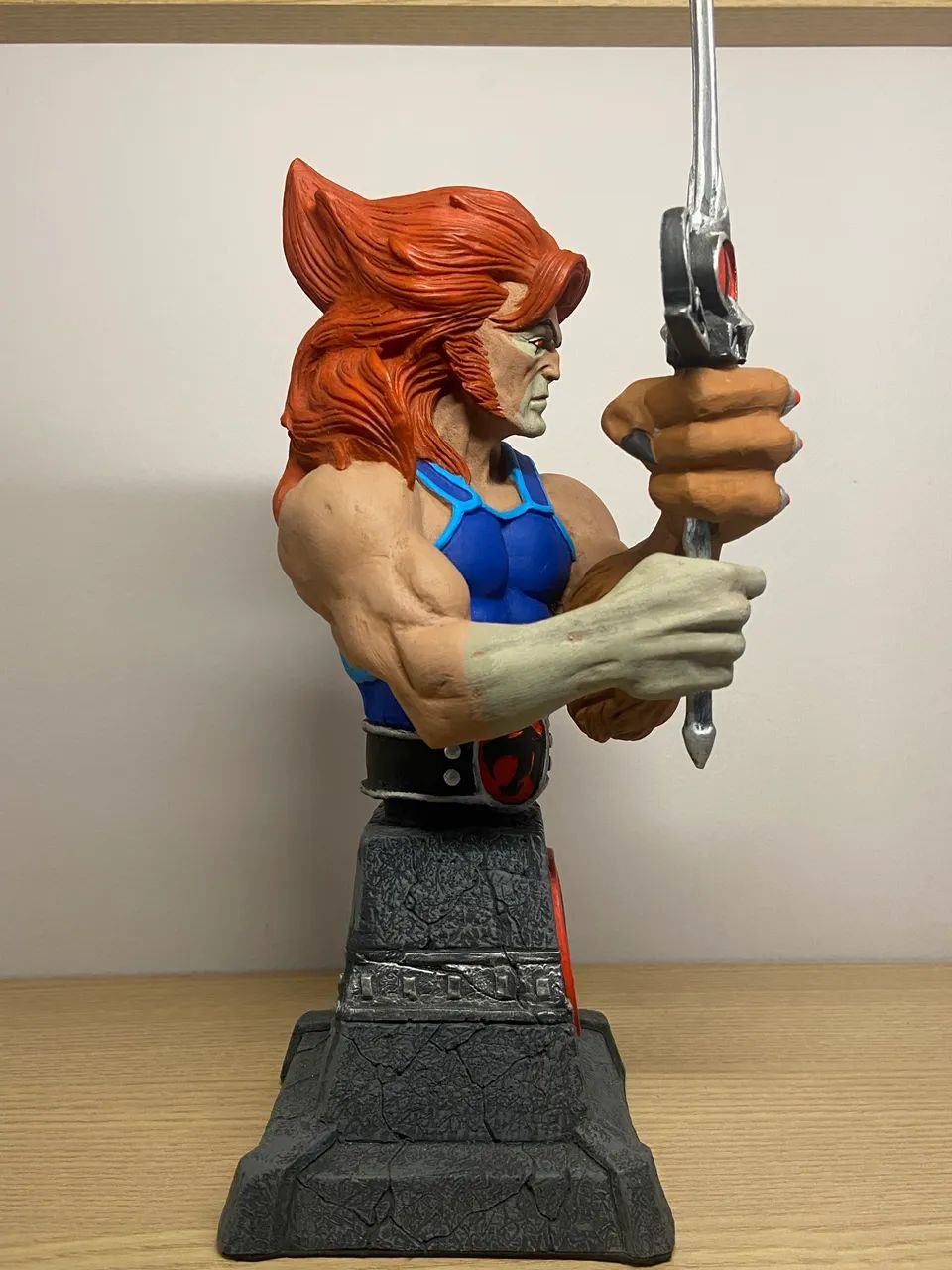 Busto Lion-O (Thundercats) - peça custom  - Foto 4