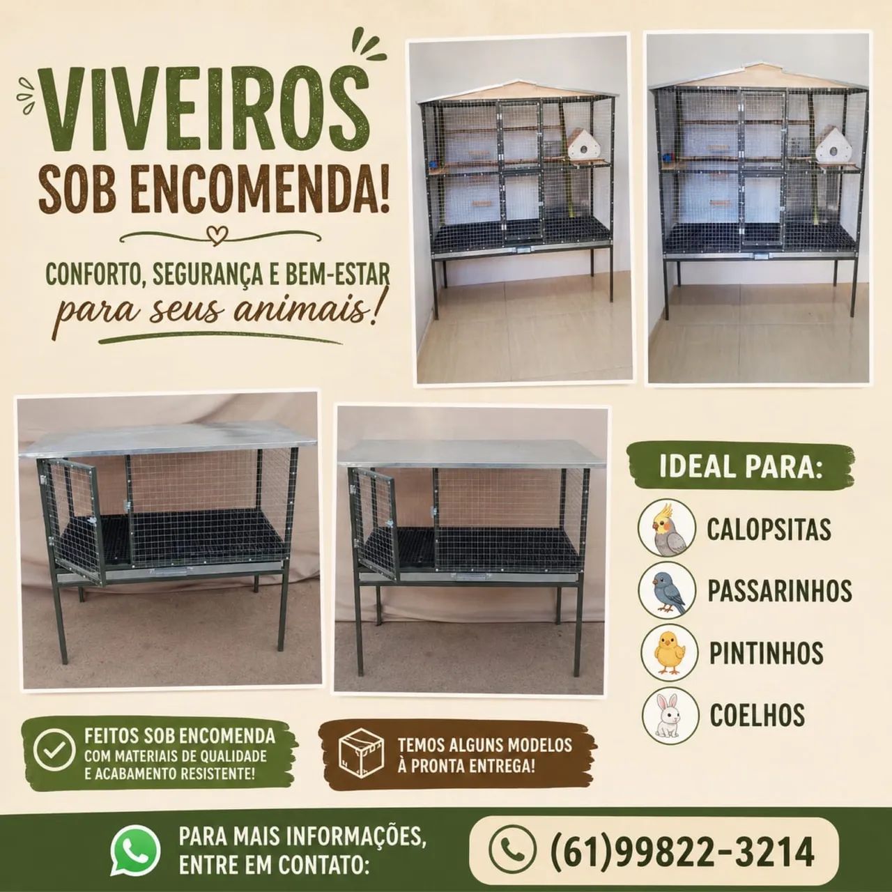 Viveiros para aves - Foto 2