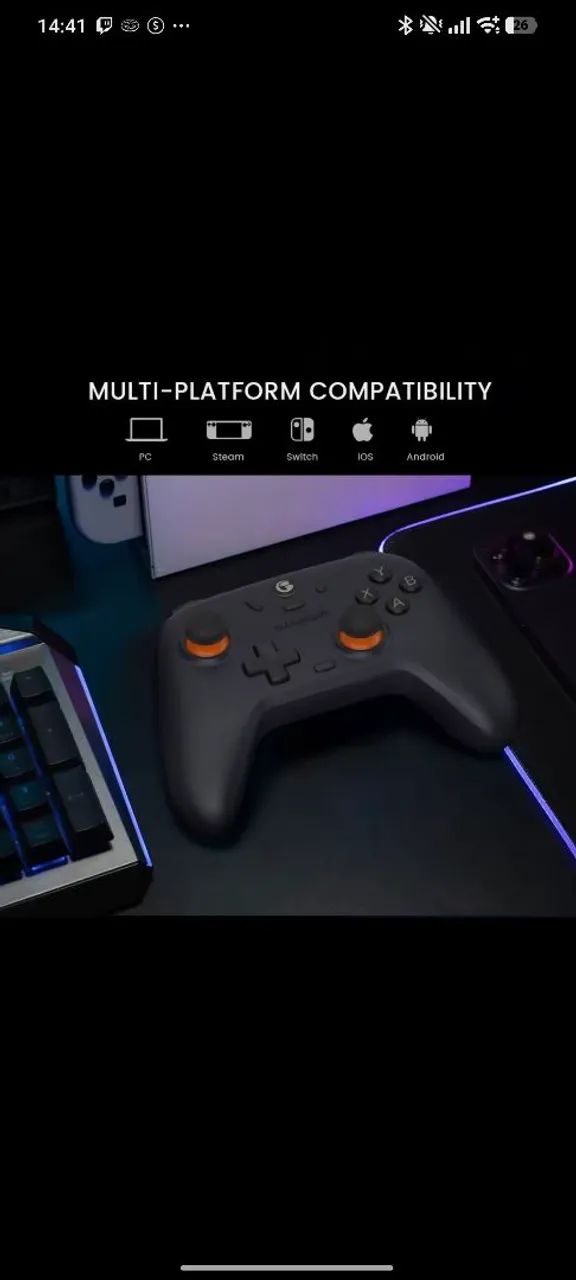 Controle sem fio Gamesir hall efect 3 em 1
