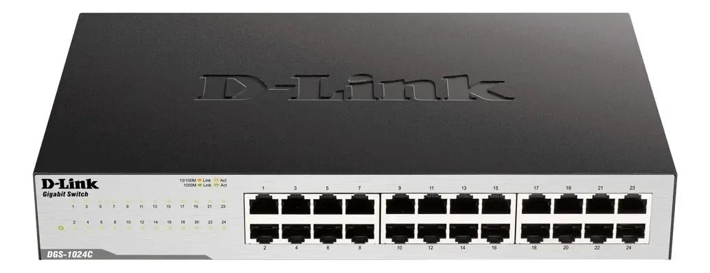 Switch D-Link 24 Portas RJ-45 DGS-1024C Easy 48GB/s - Foto 4