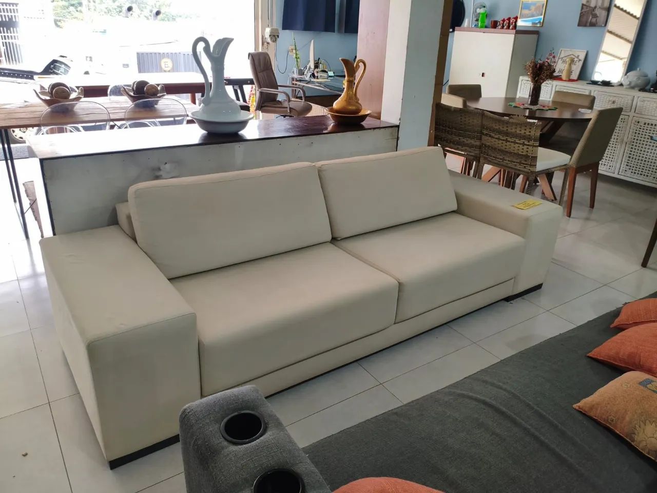 Sofá living Reto alto padrão  - Foto 3
