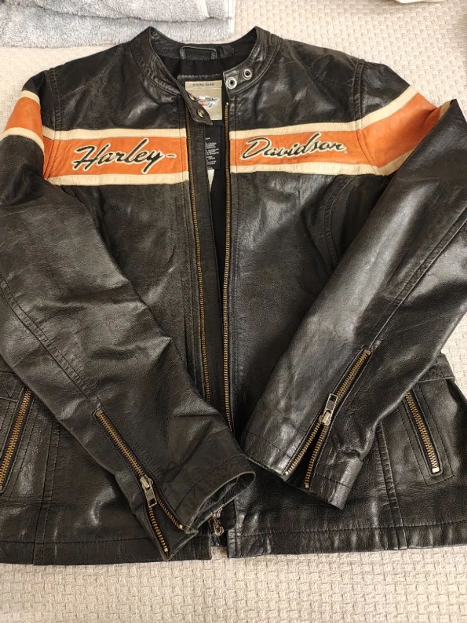 Jaqueta de couro Harley Davidson feminina 