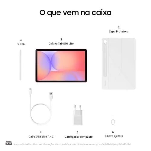 Samsung Galaxy Tab S10 Lite na garantia + capa original + capa teclado - Foto 2