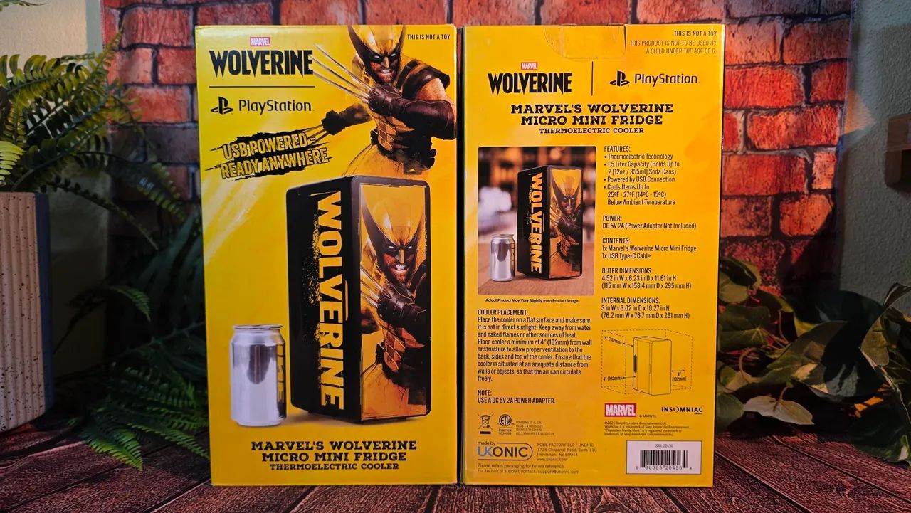 Mini Geladeira Marvels Wolverine Playstation - Foto 4