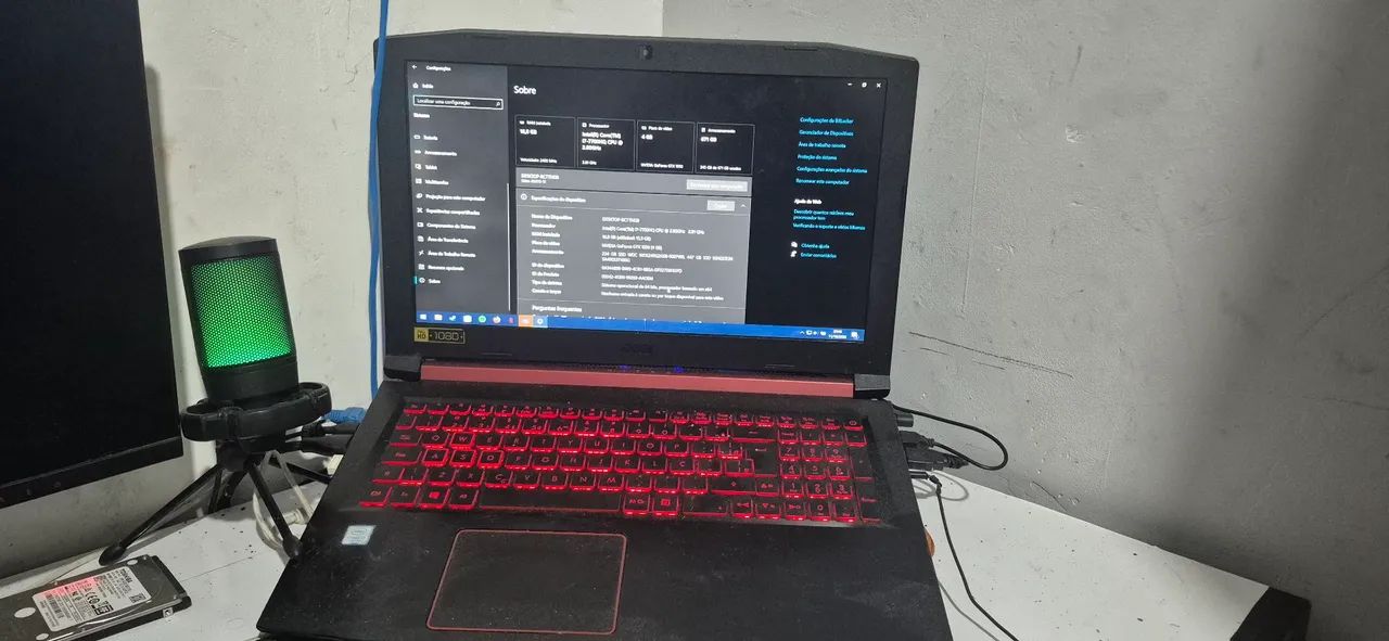 Notebook gamer acer nitro 5