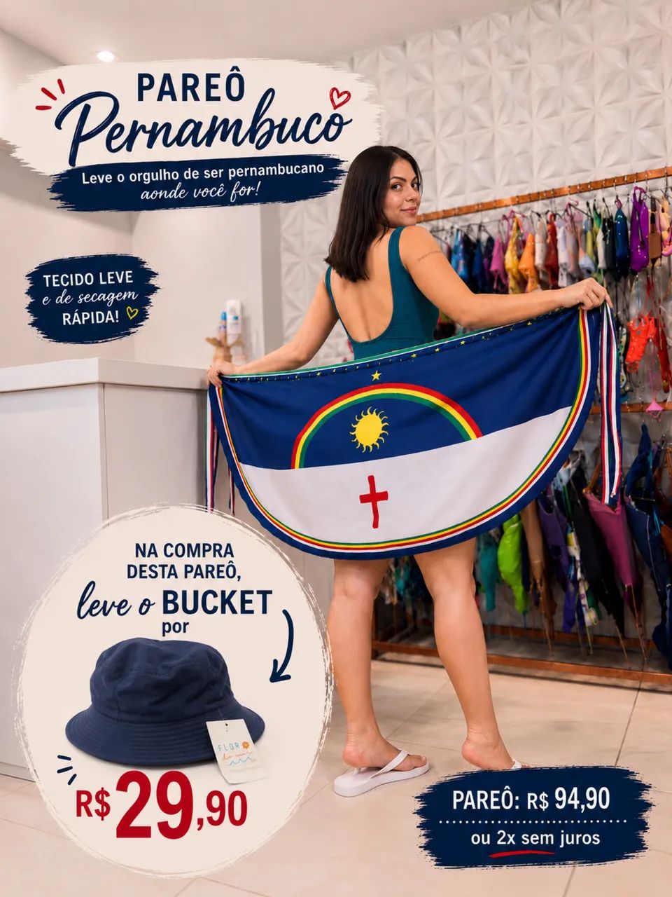 Pareô Pernambuco + Bucket