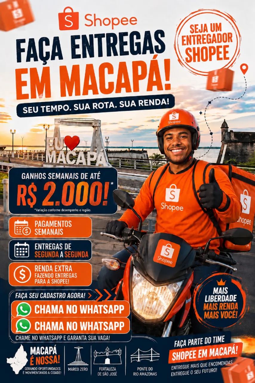 Vaga de Emprego: Entregador Shopee