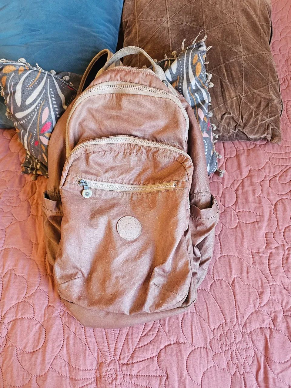 Mochila Kipling Grande Rosê
