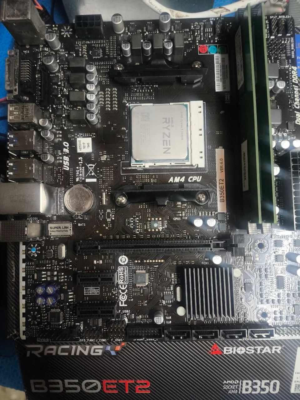 Kit Ryzen5 2600x + B350 + 8Gb ram - Foto 3