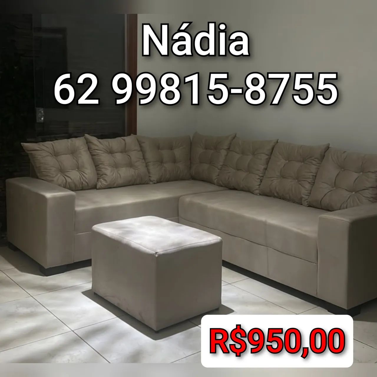 SOFÁ DE CANTO ENTREGA GRÁTIS,,, DISPONÍVEL 