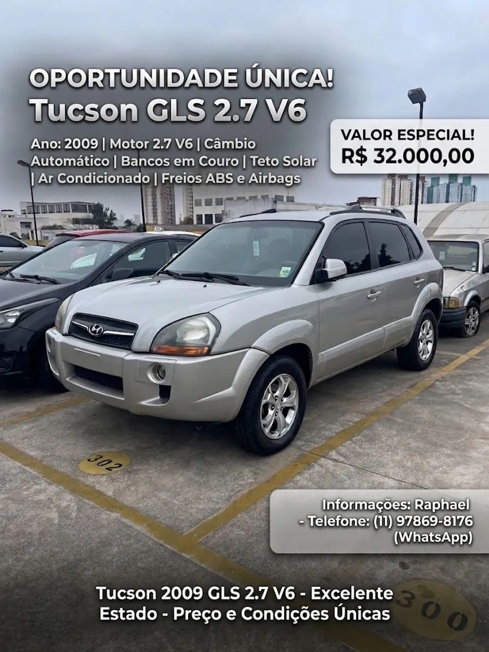 Hyundai Tucson Tucson 2.7 MPFI 24V 175cv Aut. 2009