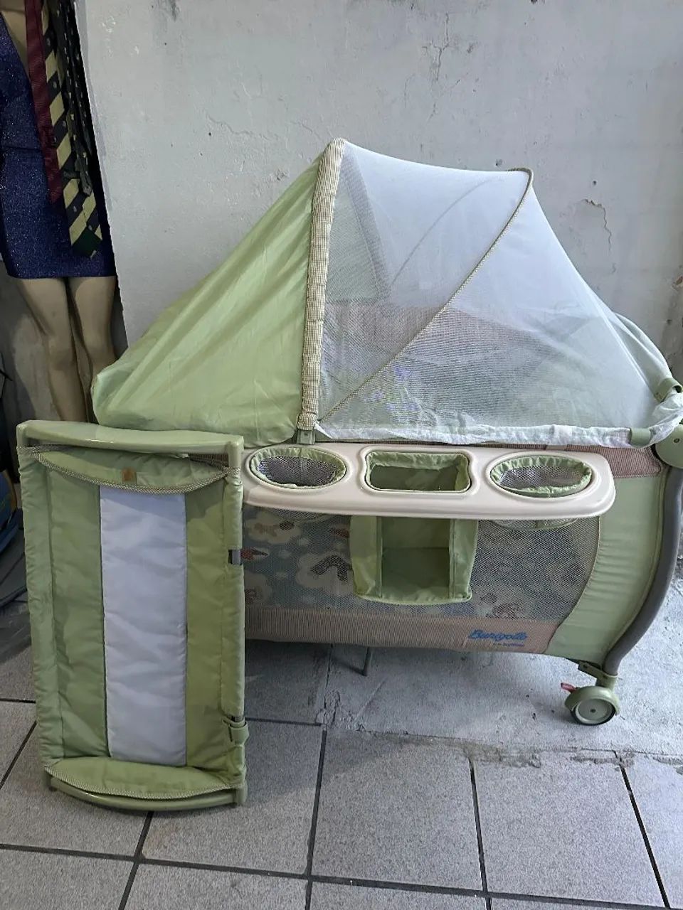 Berço portátil com colchão 65060483701121122