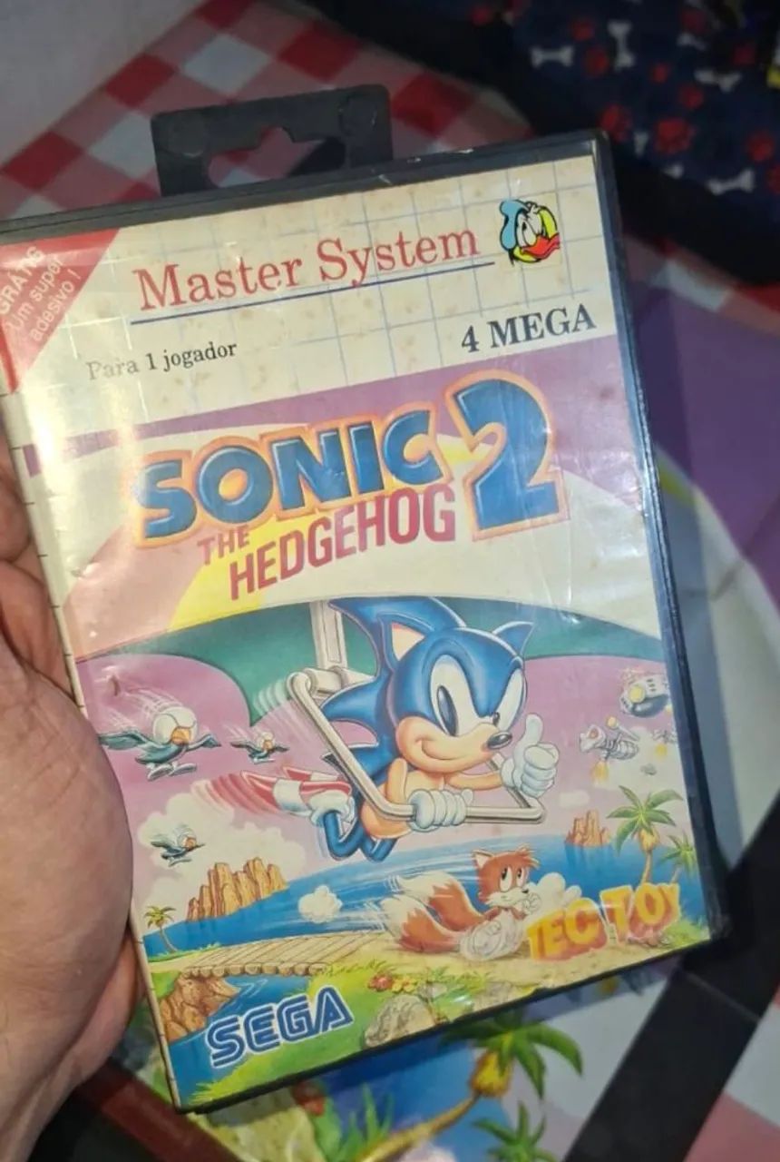 Sonic 2 Master System com poster Manual sem capa - Foto 2