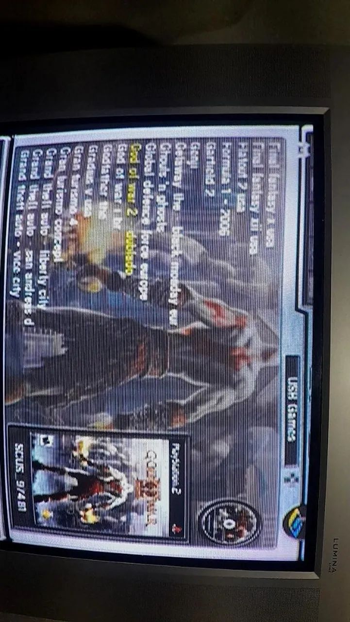 PS2 usado + HD externo 500mb com 300 jogos + todos os cabos +  1 controle