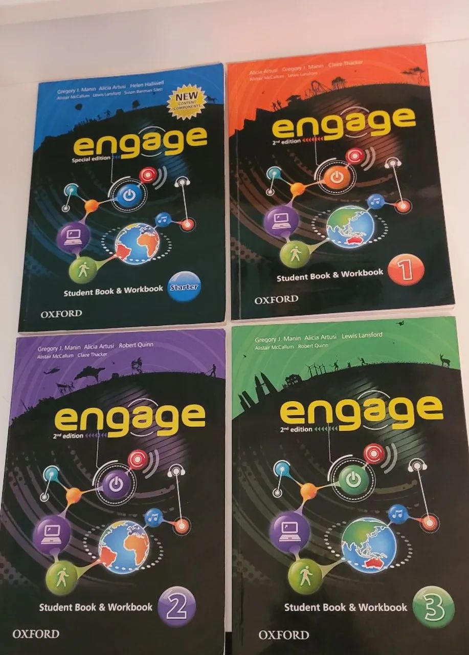 Coleção de livros para estudar inglês