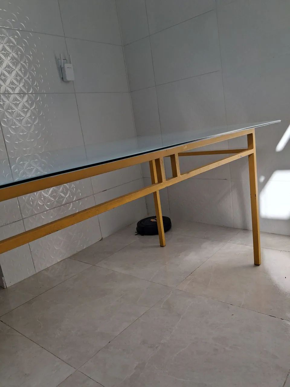 Vendo linda Mesa de vidro - Foto 2