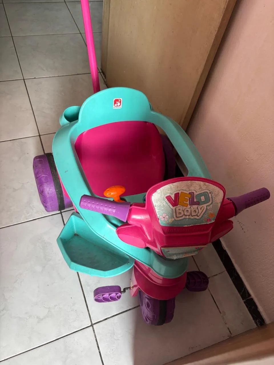 carrinho infantil de passeio com empurrador (alça),  - Foto 2