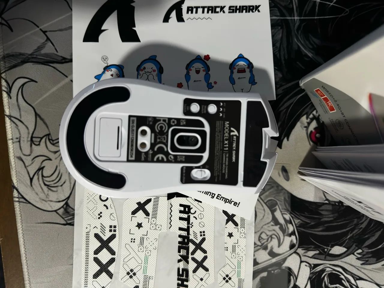 Mouse Gamer Attack Shark X11 White Com Dock Completo? - Foto 4