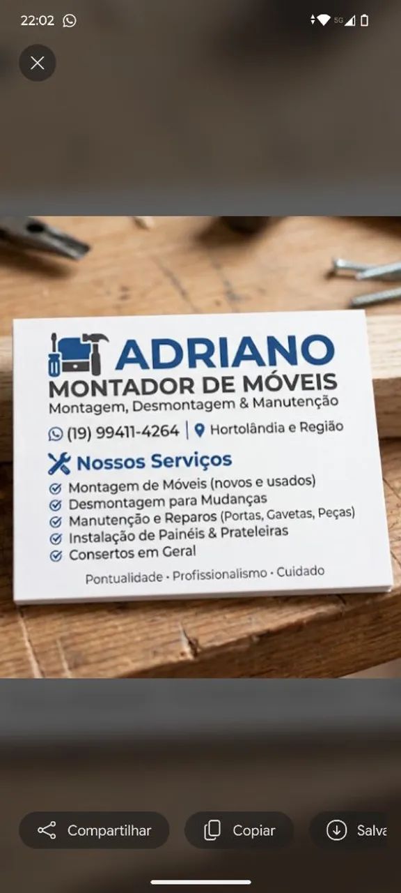 MONTAOR DE MÓVEIS 