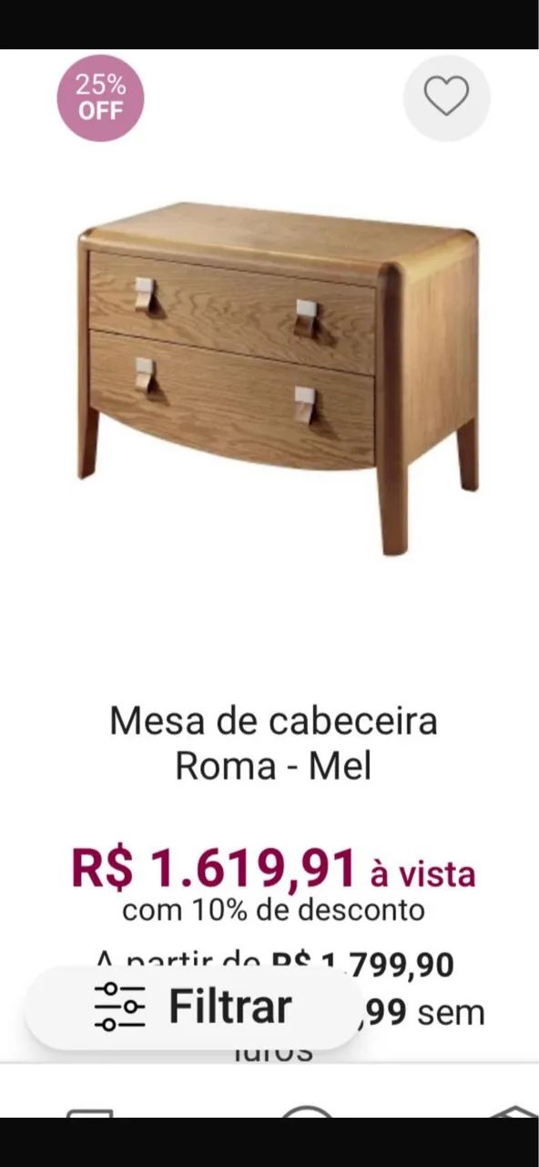 Mesa de Cabeceira Roma - Foto 5
