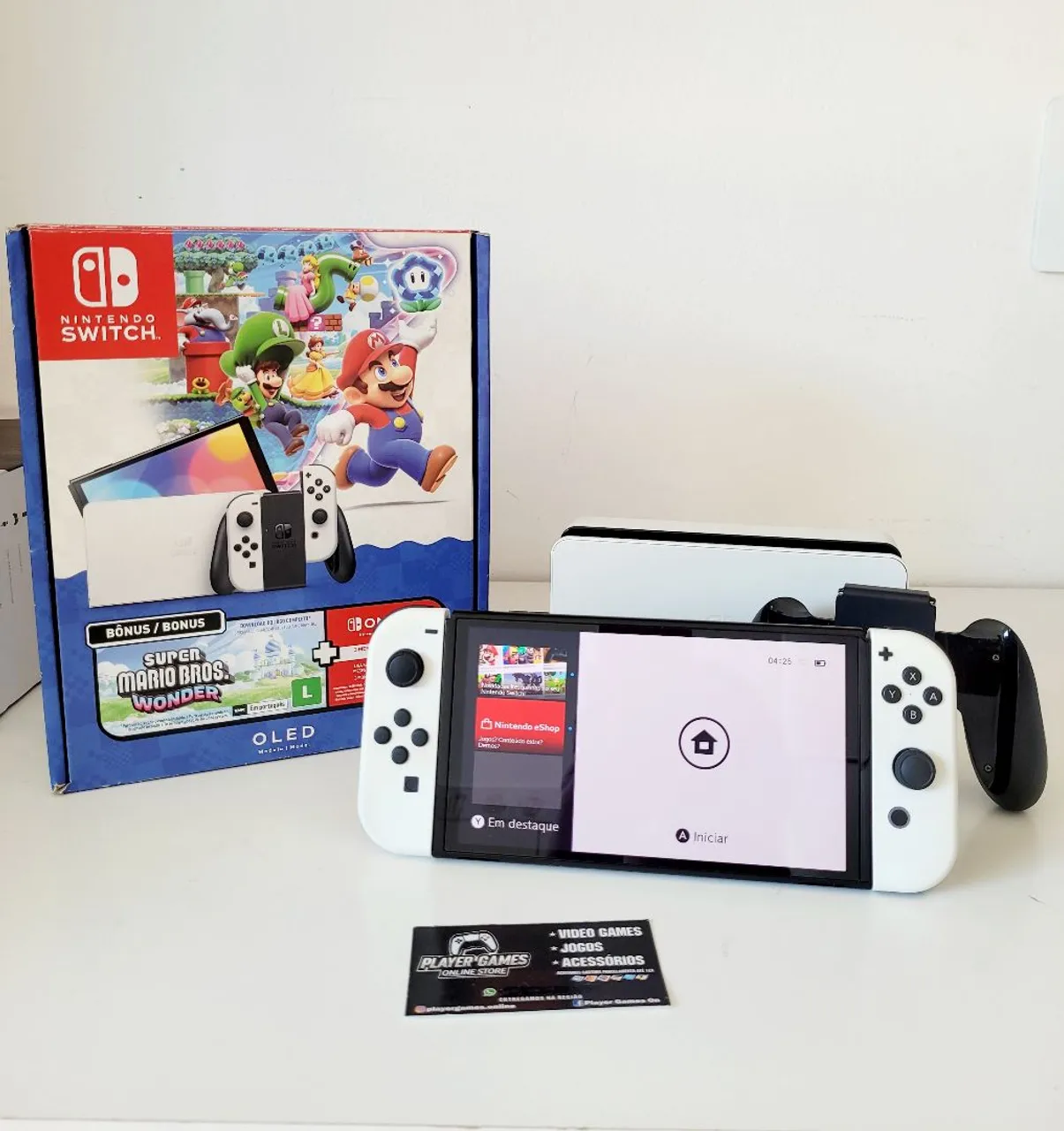 Nintendo Switch ps4 500GB PS4 500gb + 4 jogos + 1 controle original + cabos - Consoles de