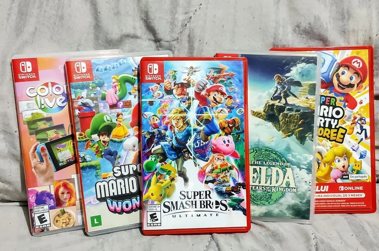 Lote de jogos Nintendo Switch 