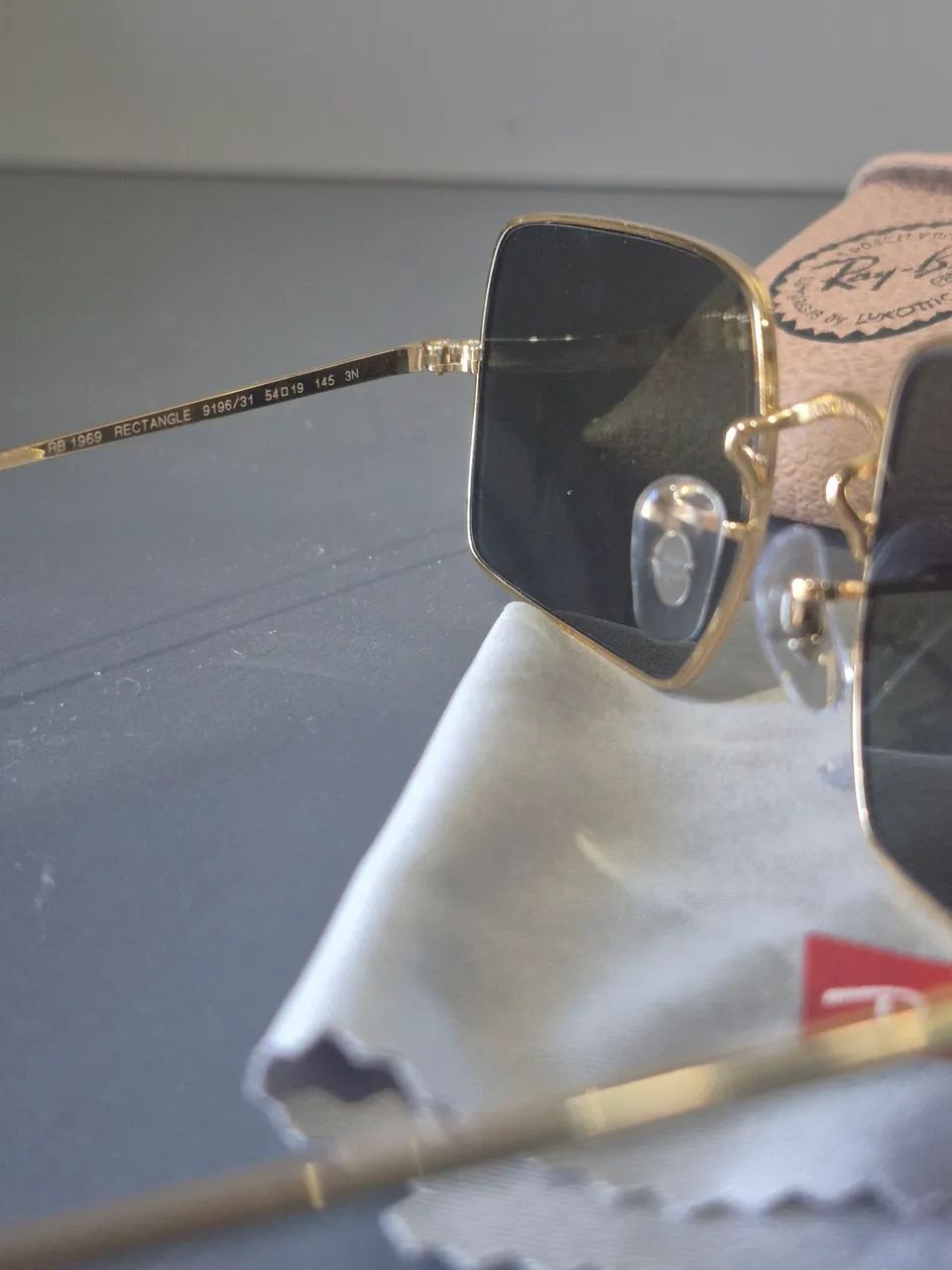Óculos Ray-Ban (modelo Rectangle 1969) 54?19 - Foto 3