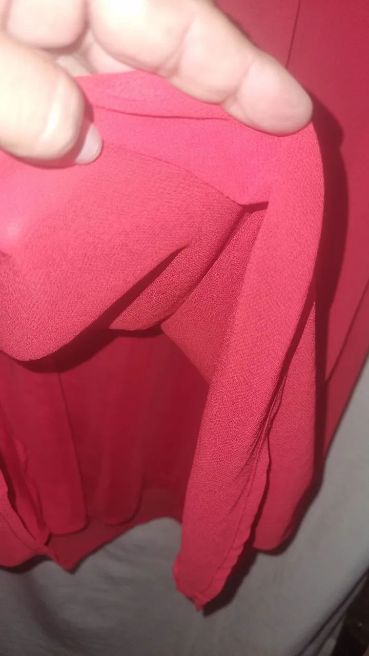 Vestido vermelho de crepe GG  - Foto 2