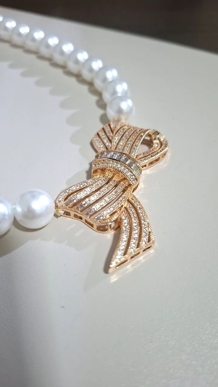 Conjunto luxo colar mais brincos - Foto 2