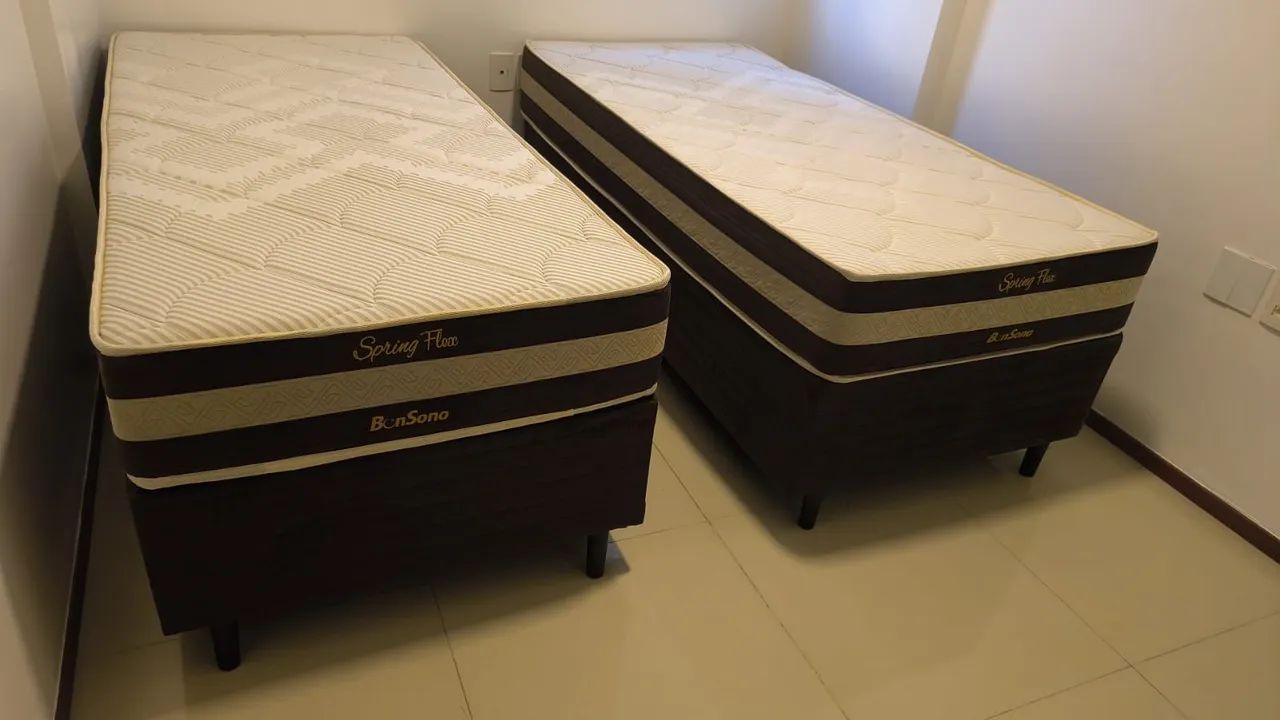 Conjunto box solteiro bon sono molas ensacadas 