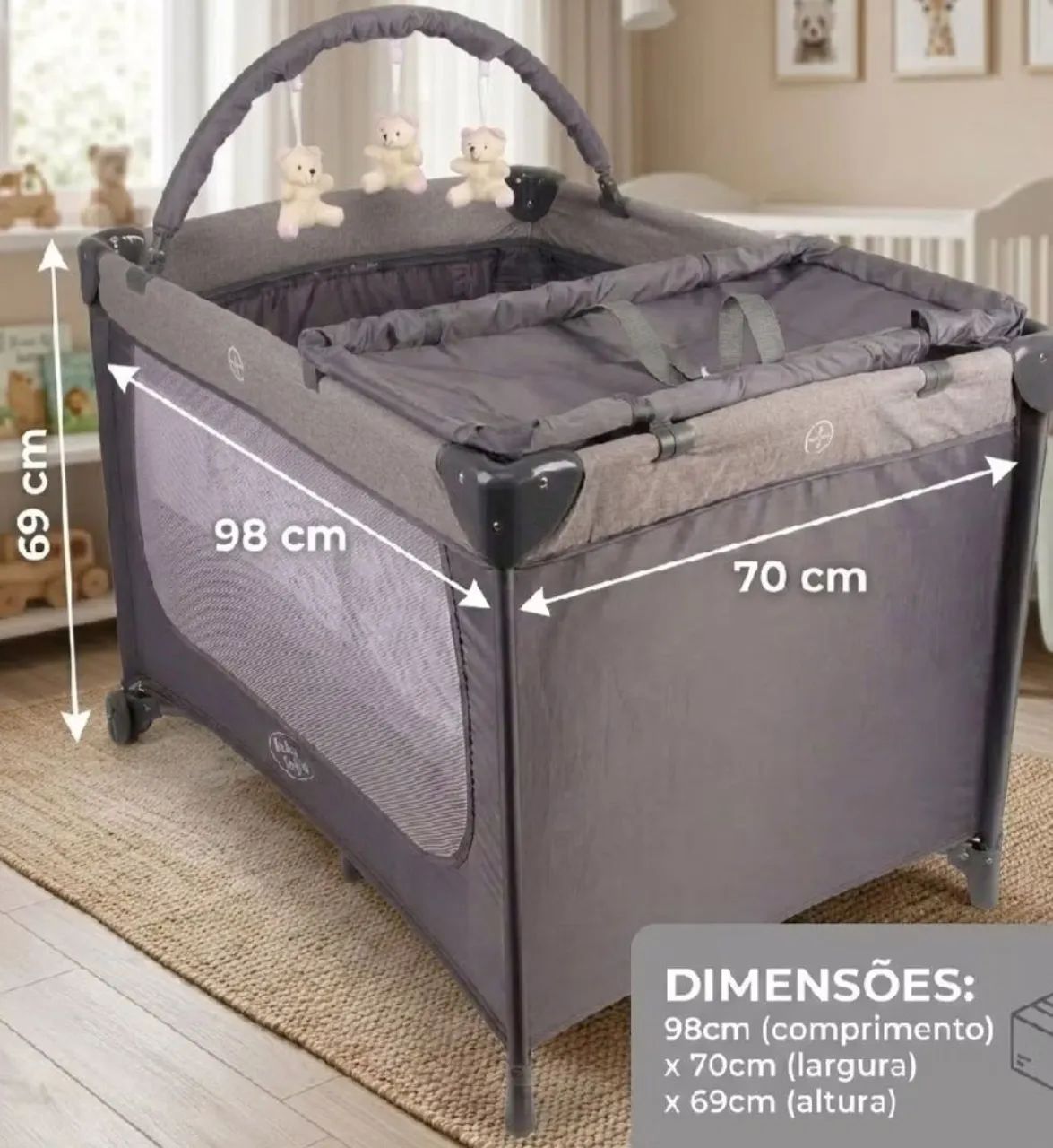Vende-se berço portatil novinho.