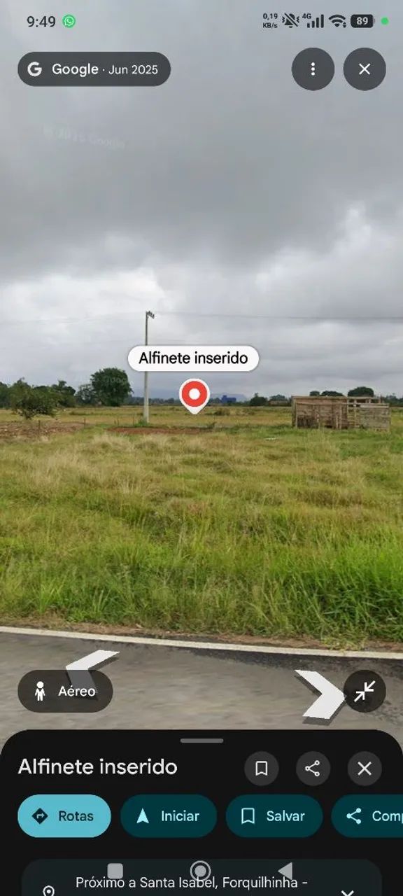 Vendo lote com 442,50 metros quadrados 