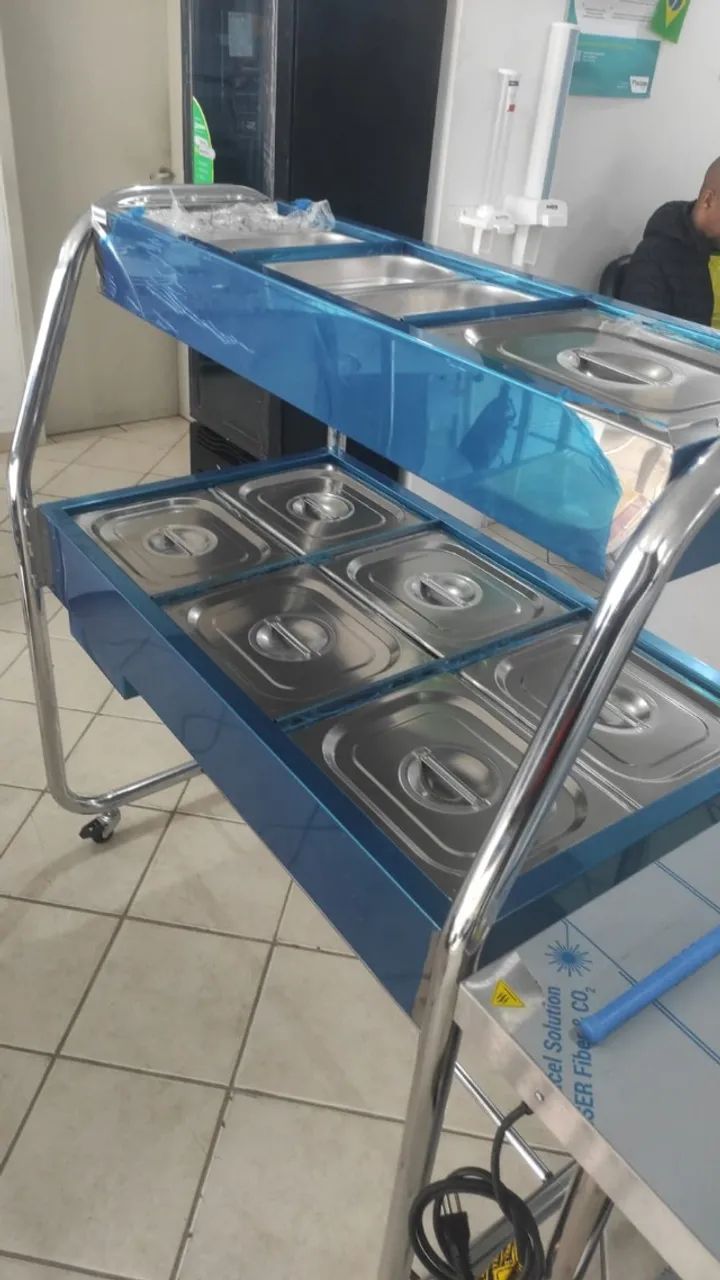 Bh Buffet misto Venâncio com pista superior refrigerada com placa de gel 