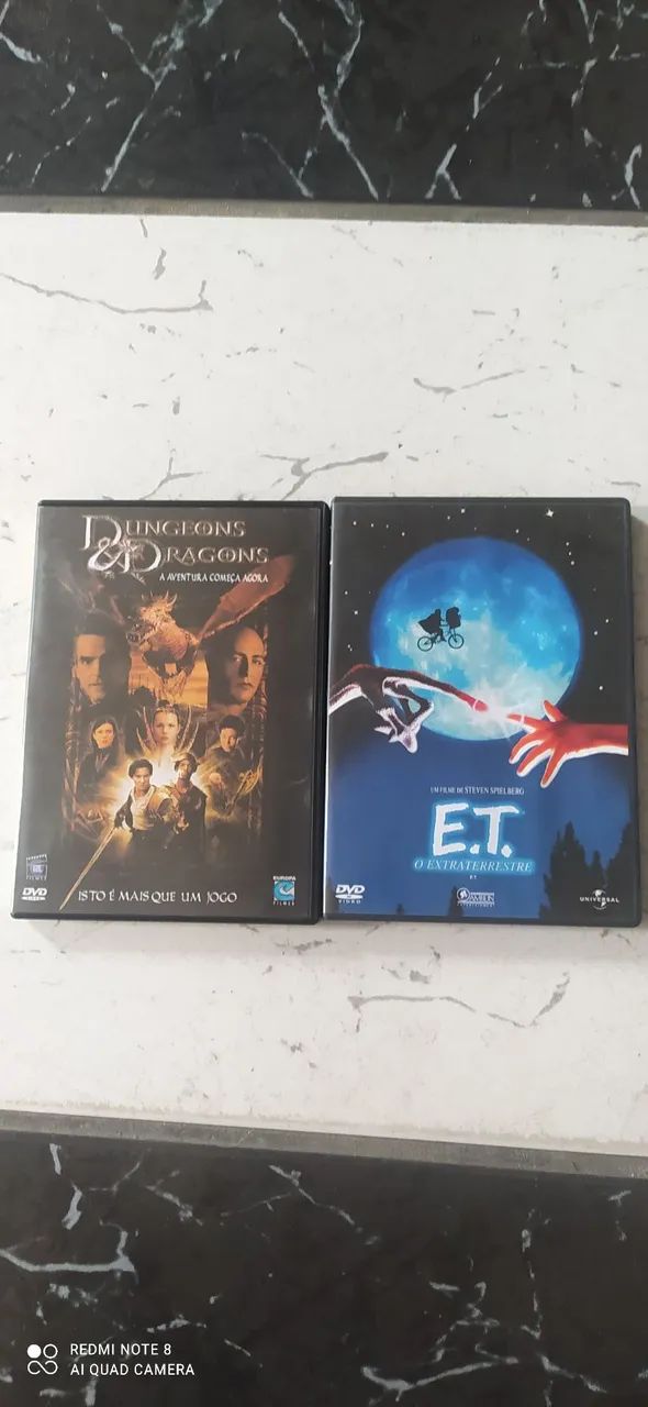 2 dvds Dungeons e dragons e e.t.